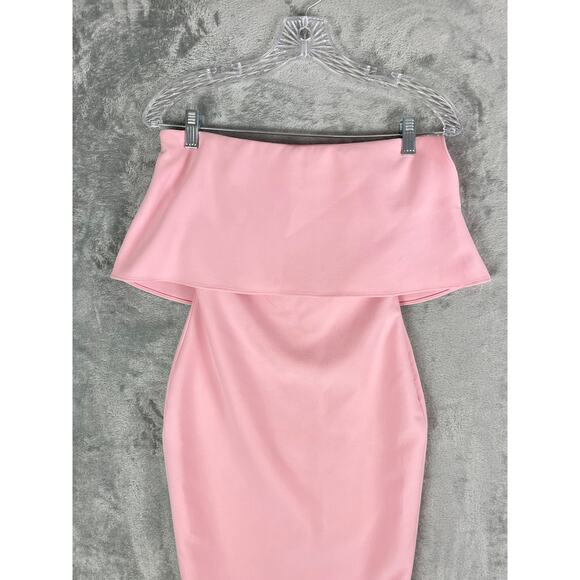 Likely Driggs Dress 00 Light Blush Pink Rose Shadow Bodycon Strapless Date Night - Picture 2 of 16